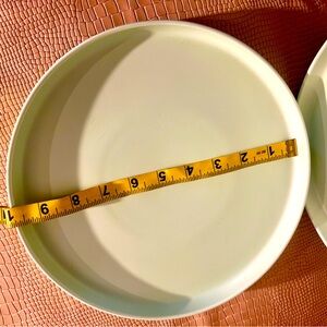 2 Stone + Lain Sage Green Porcelain Round Dinner Plates 10” replacement, extra